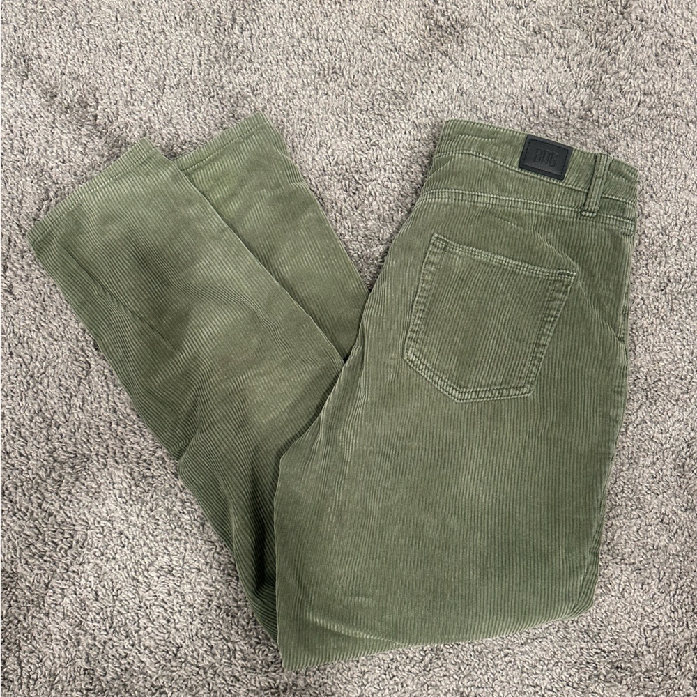 GREEN CORDUROY PANTS